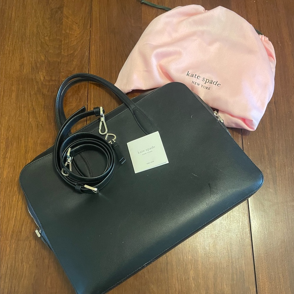 Kate Spade Laptop Computer Bag Black Like New